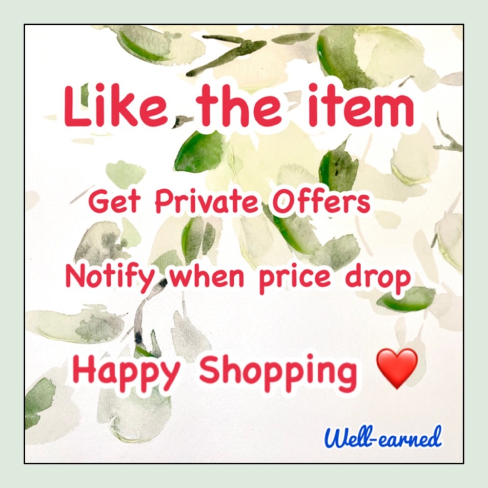Like the items to get private offers and get notifications when price drop